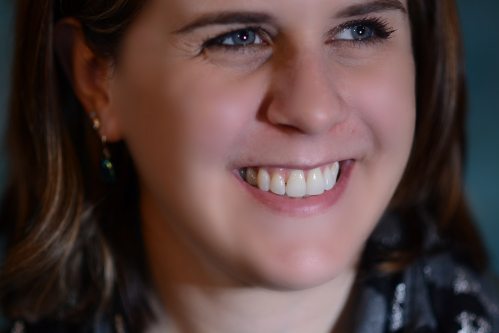 Double Click to zoom in on her smile.